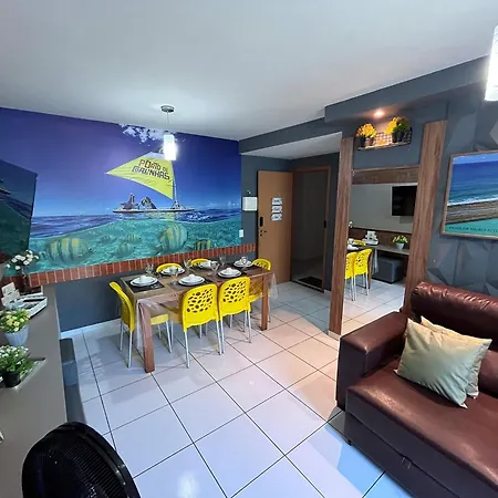 Apartamento Frente Piscina Térreo no Palm Village em Porto de Galinhas - Eco11-3